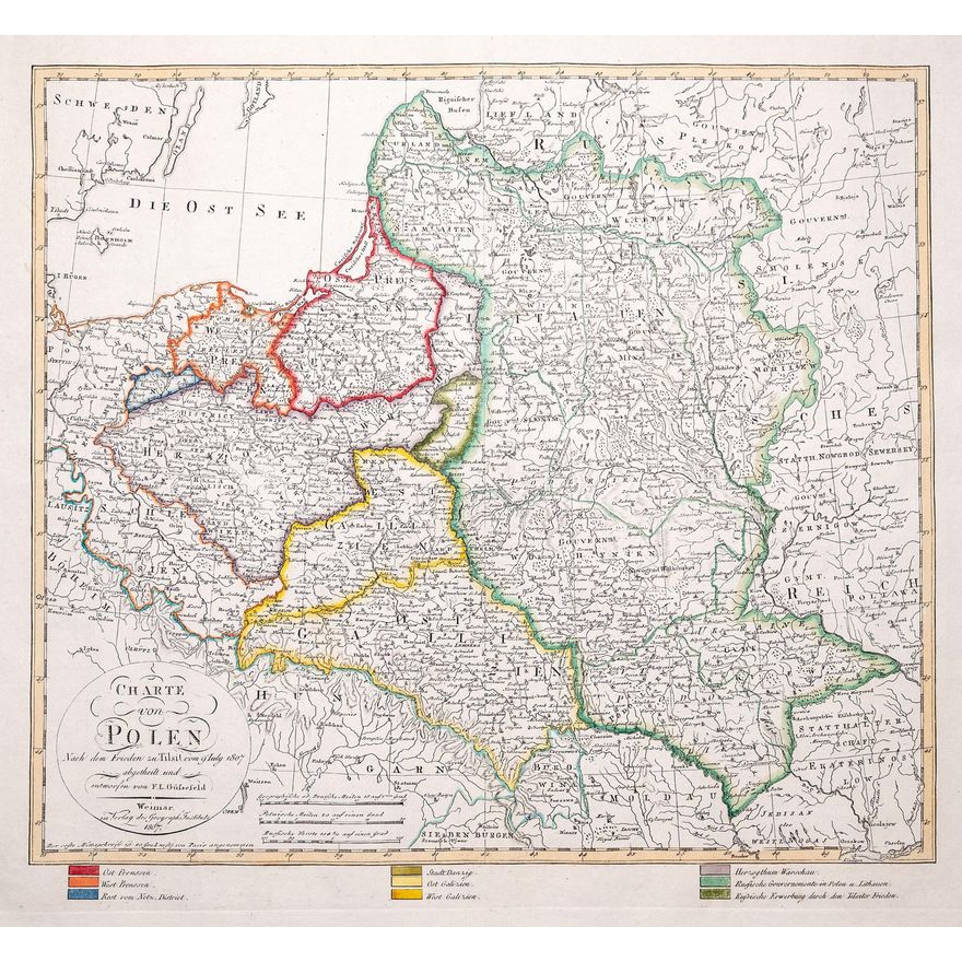 Franz Ludwig Güssefeld | Charte von Polen