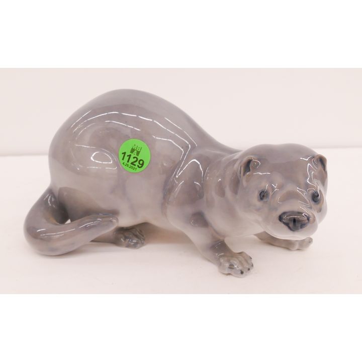 Royal Copenhagen 2936 Grey Mink Porcelain Figurine- 7''