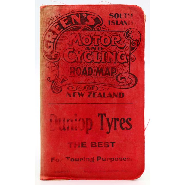 GREEN'S MOTOR & CYCLING ROAD MAP - of New Zealand, South Island