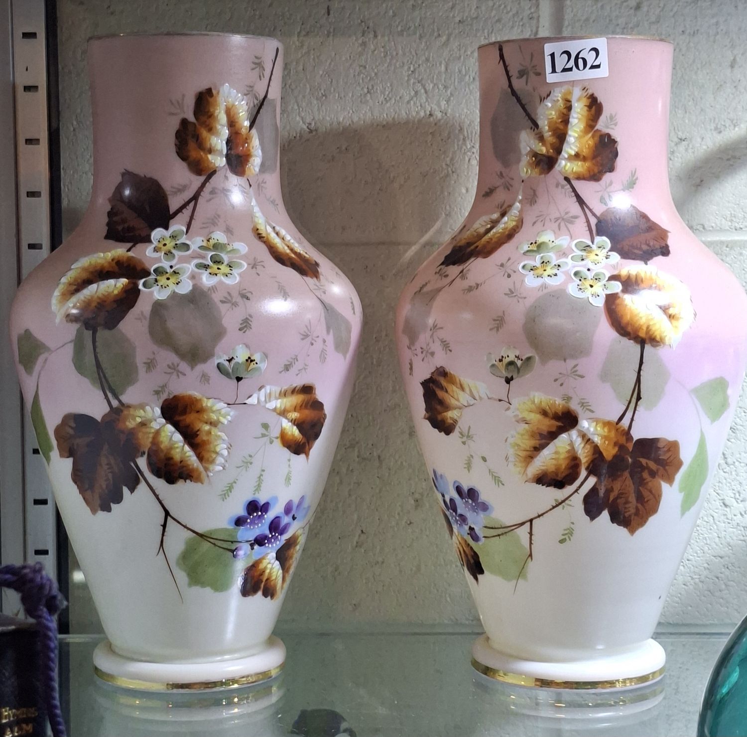 Hand Painted Glass Vases