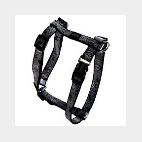 Rogz Lapz Trendy H-Dog Harness - Black Bone - Medium(41-70cm) | 51727/15124 B1 (S6) SB