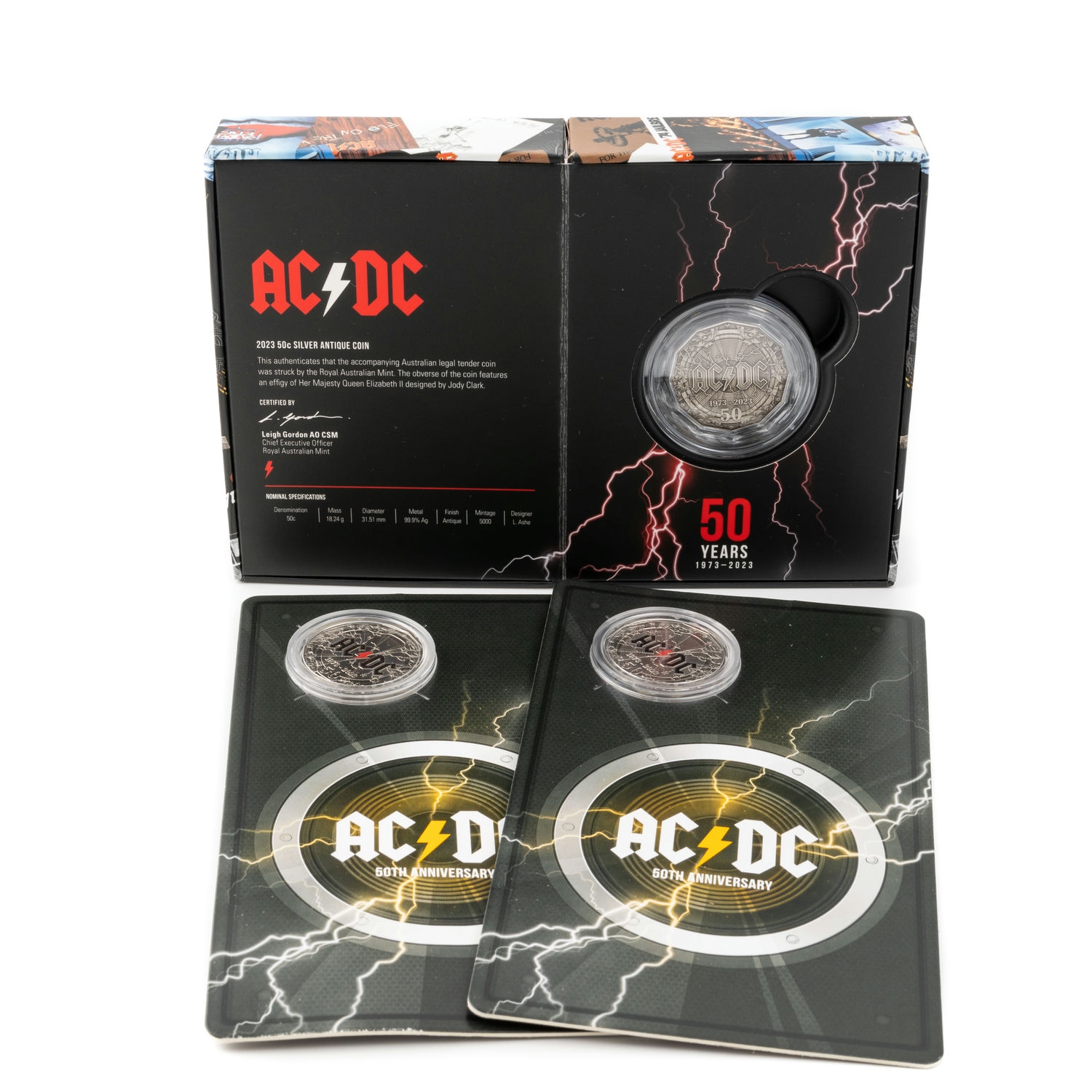 436 · Elizabeth II, AC/DC, Fifty Cents, 2023,  FDC