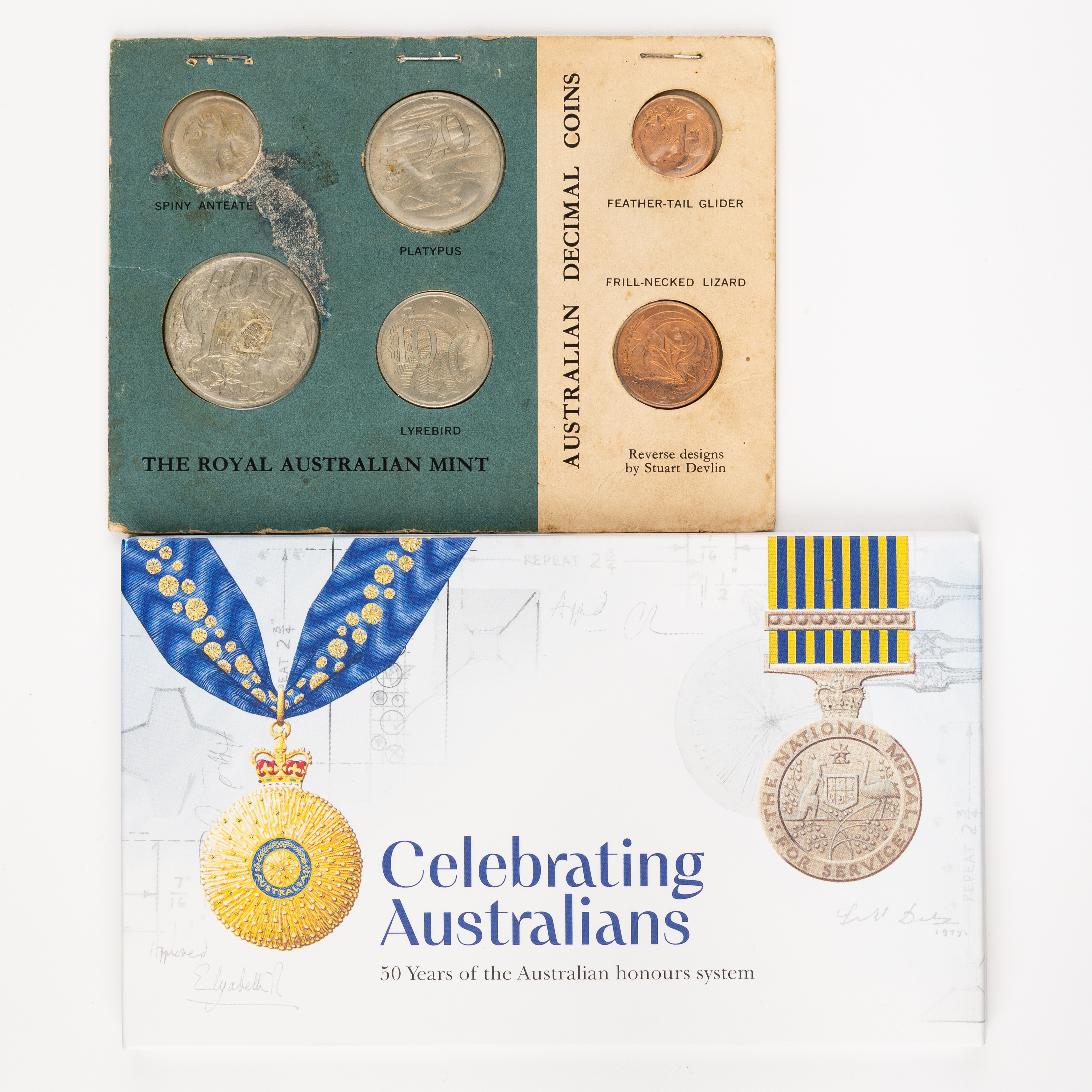 Elizabeth II - Charles III, Blue Card & Celebrating Australians, One Cent - Two Dollars, 1966 - 2025, UNC