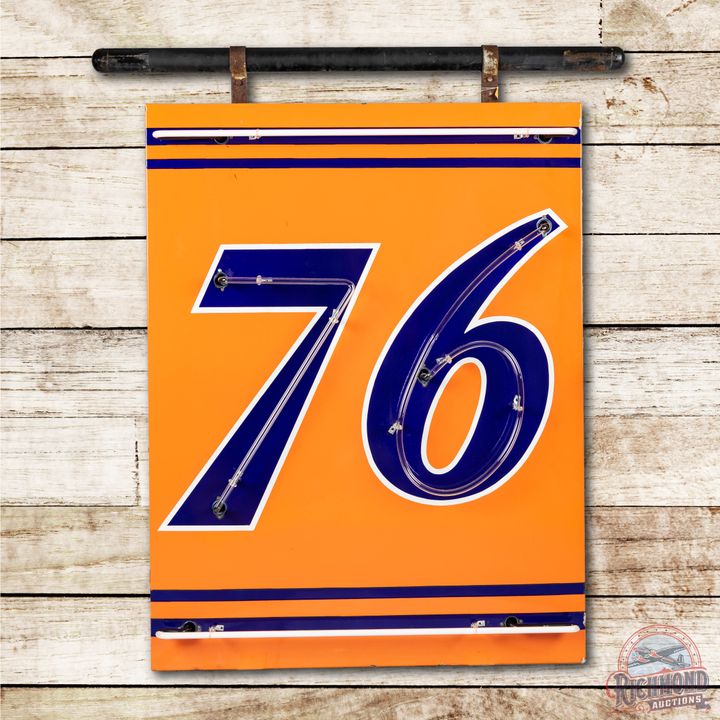 Union 76 Double Sided Porcelain Neon Sign TAC 9.25 & 8