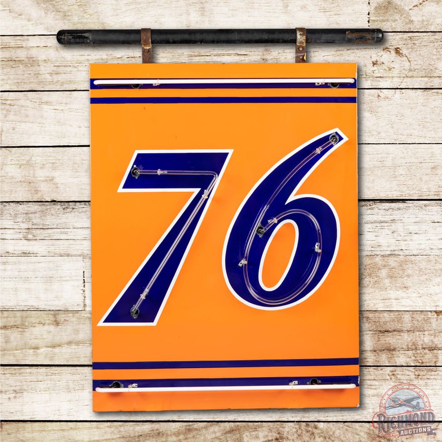 Union 76 Double Sided Porcelain Neon Sign TAC 9.25 & 8