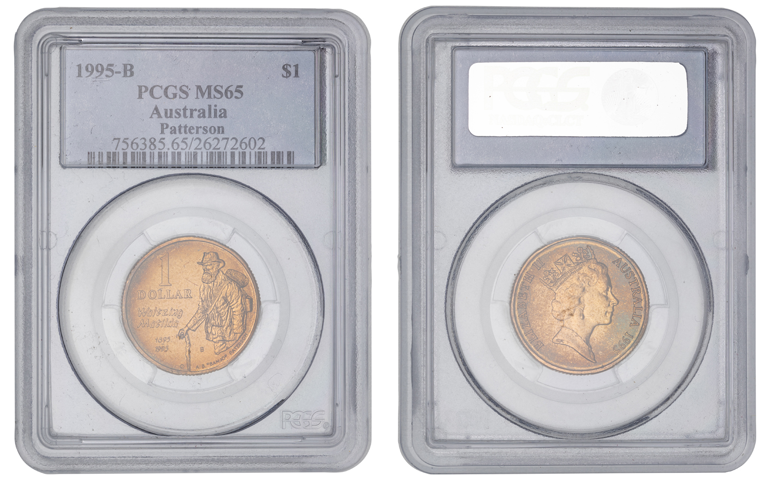Elizabeth II, Paterson, One Dollar, 1995-B, PCGS MS65