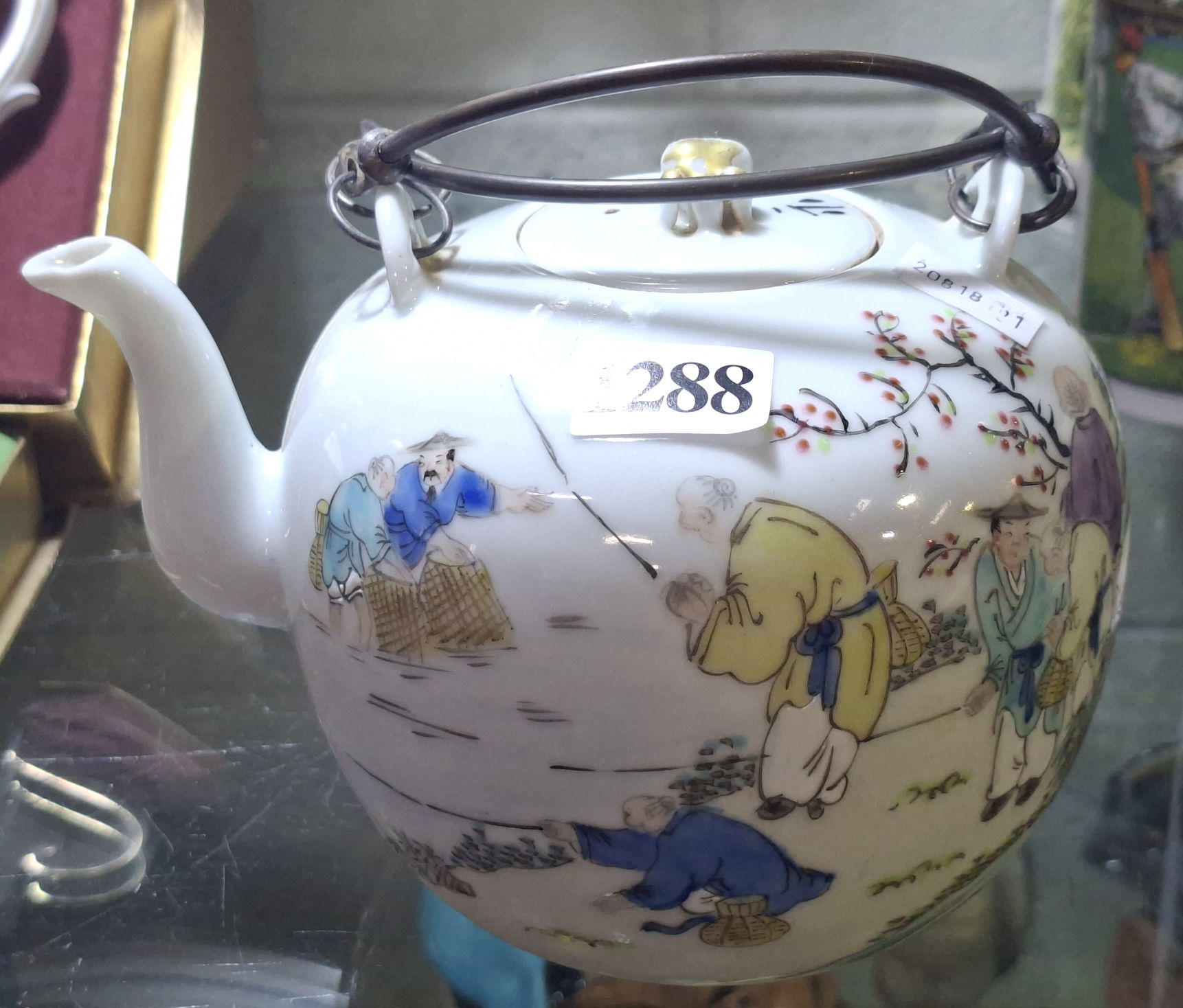 Vintage Chinese Ceramic Teapot
