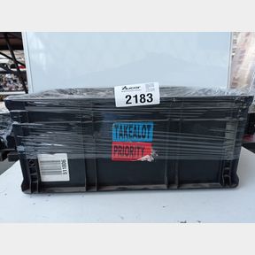 TOTE OF ASSORTED GOODS''THESE ITEMS MAY INCLUDE OPEN BOX- DEFECTIVE OR INCOMPLETE ITEMS'' BUYERS BEWARE!(PLASTIC CRATE NOT FOR SALE)