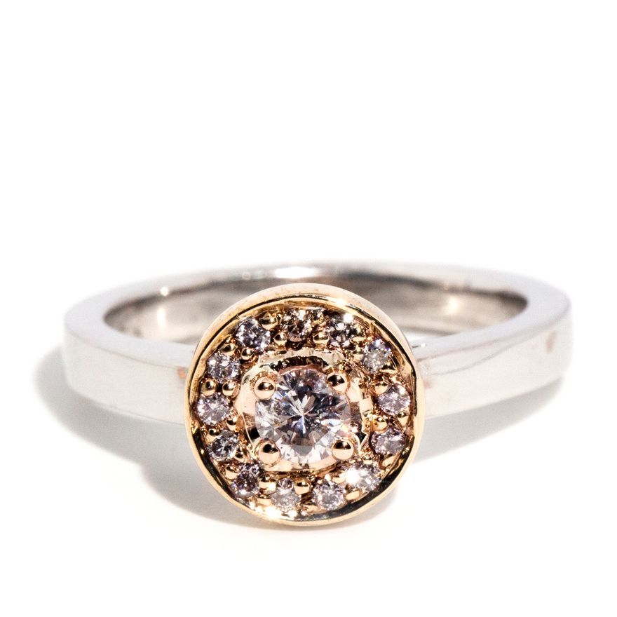 Pink Diamond 18 Carat Gold Ring,