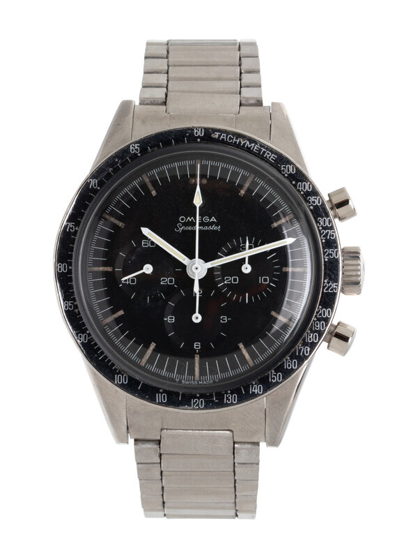 OMEGA, REF. 105.003-64 STAINLESS STEEL 'ED WHITE' 'SPEEDMASTER' CHRONOGRAPH WATCH, WITH OMEGA EXTRACT FROM THE ARCHIVES, OMEGA SERVICE PAPERS