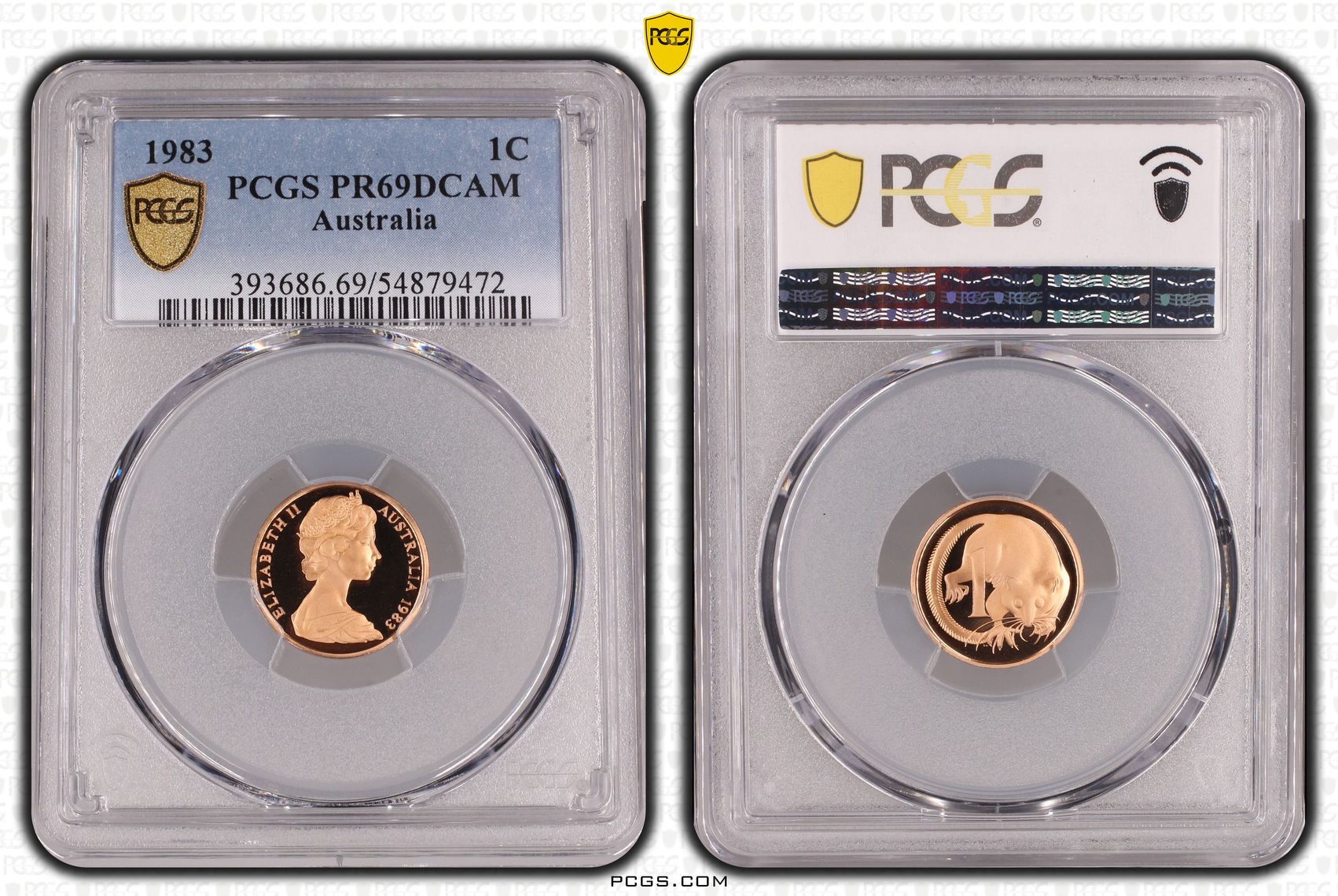 One Cent, 1983, Pcgs Pr69dcam