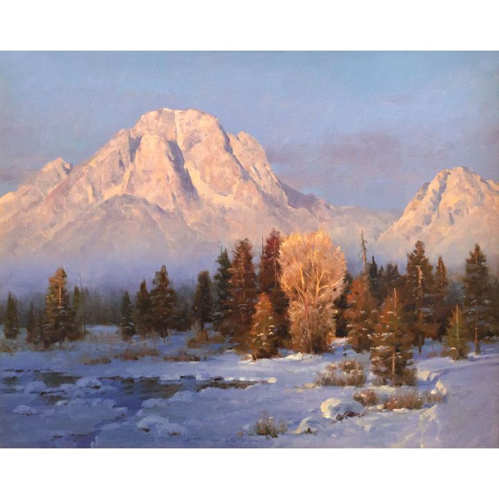 Jim Wilcox (1941-) Spotlights Through the Mist