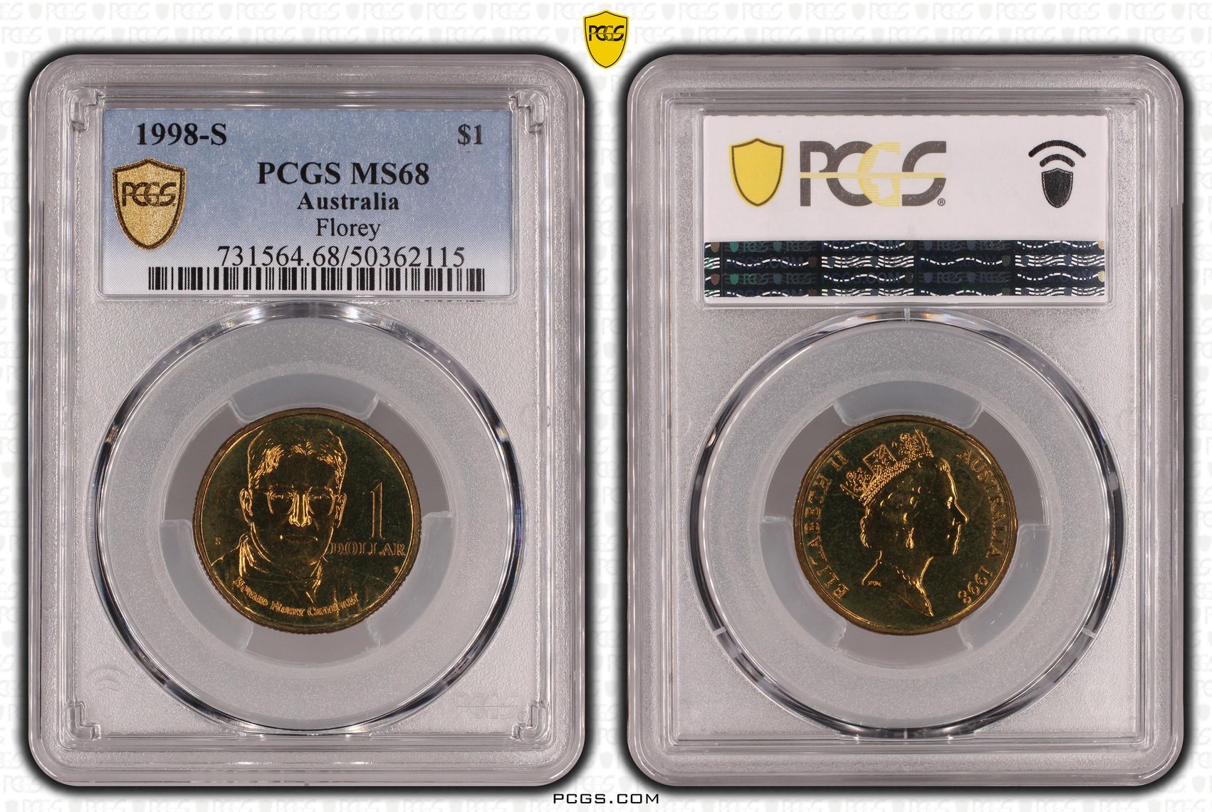 Florey, POP 1/0, One Dollar, 1998-S, PCGS MS68
