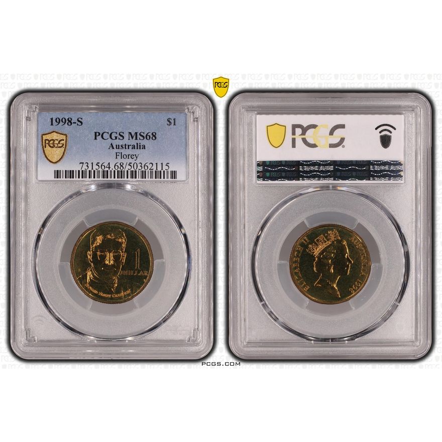Florey, POP 1/0, One Dollar, 1998-S, PCGS MS68