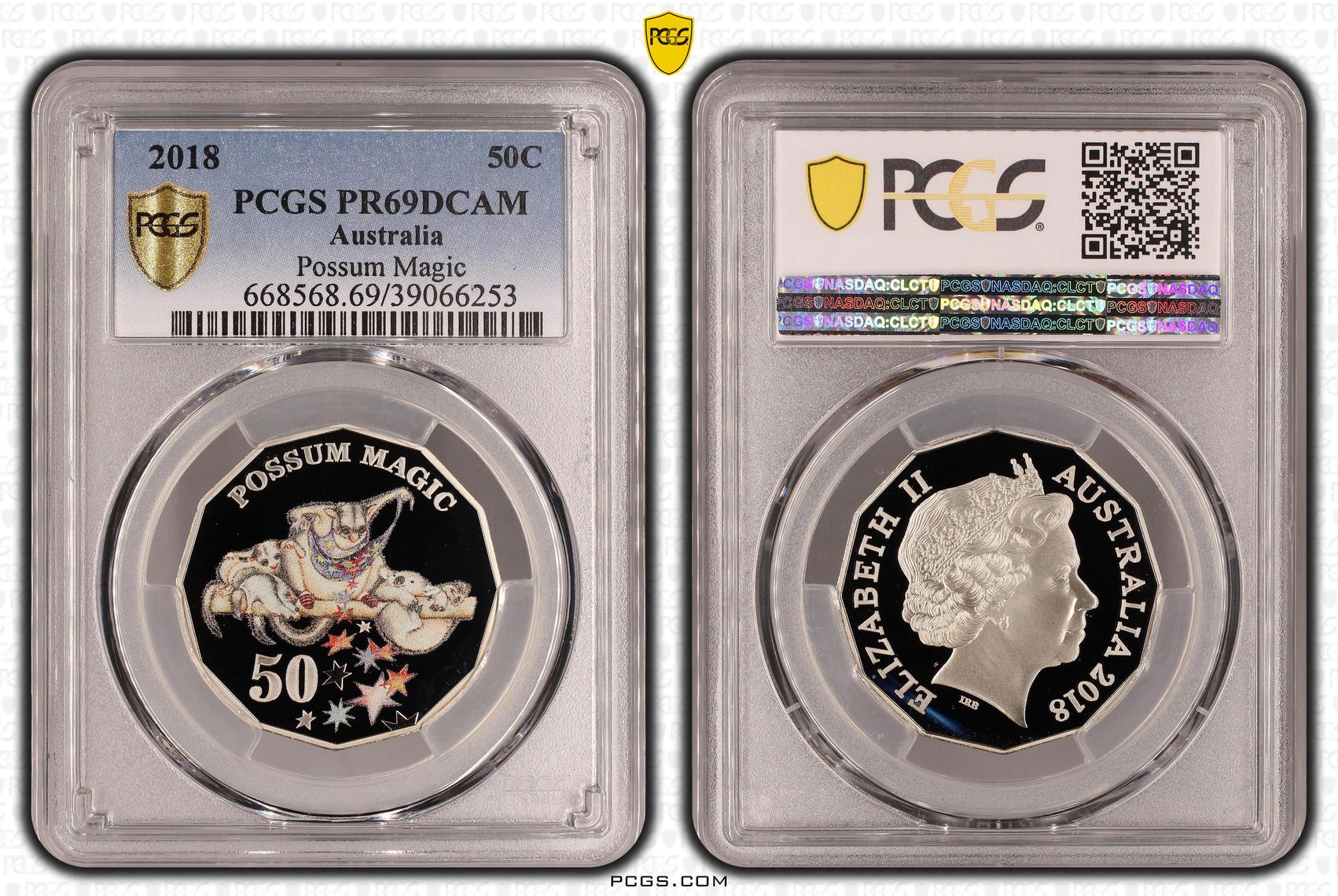 Possum Magic, Fifty Cent, 2018, PCGS PR69DCAM