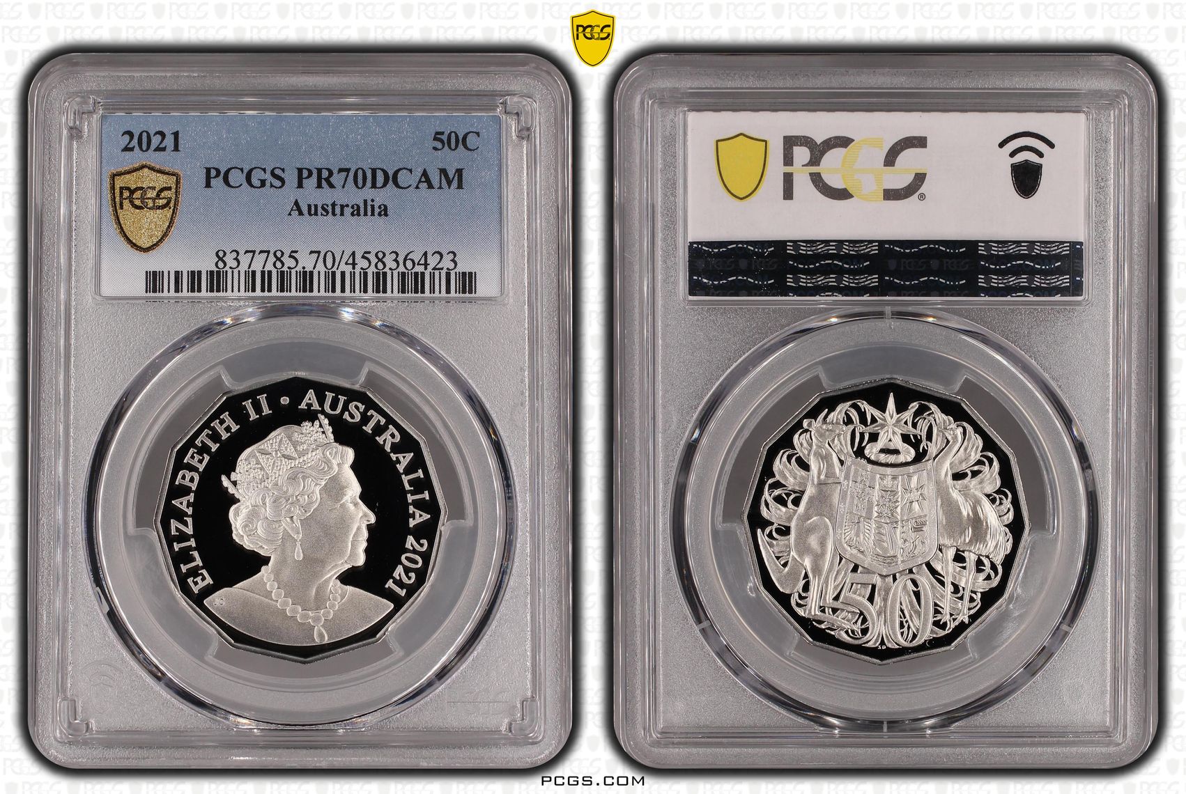 Fifty Cent, 2021, PCGS PR70DCAM