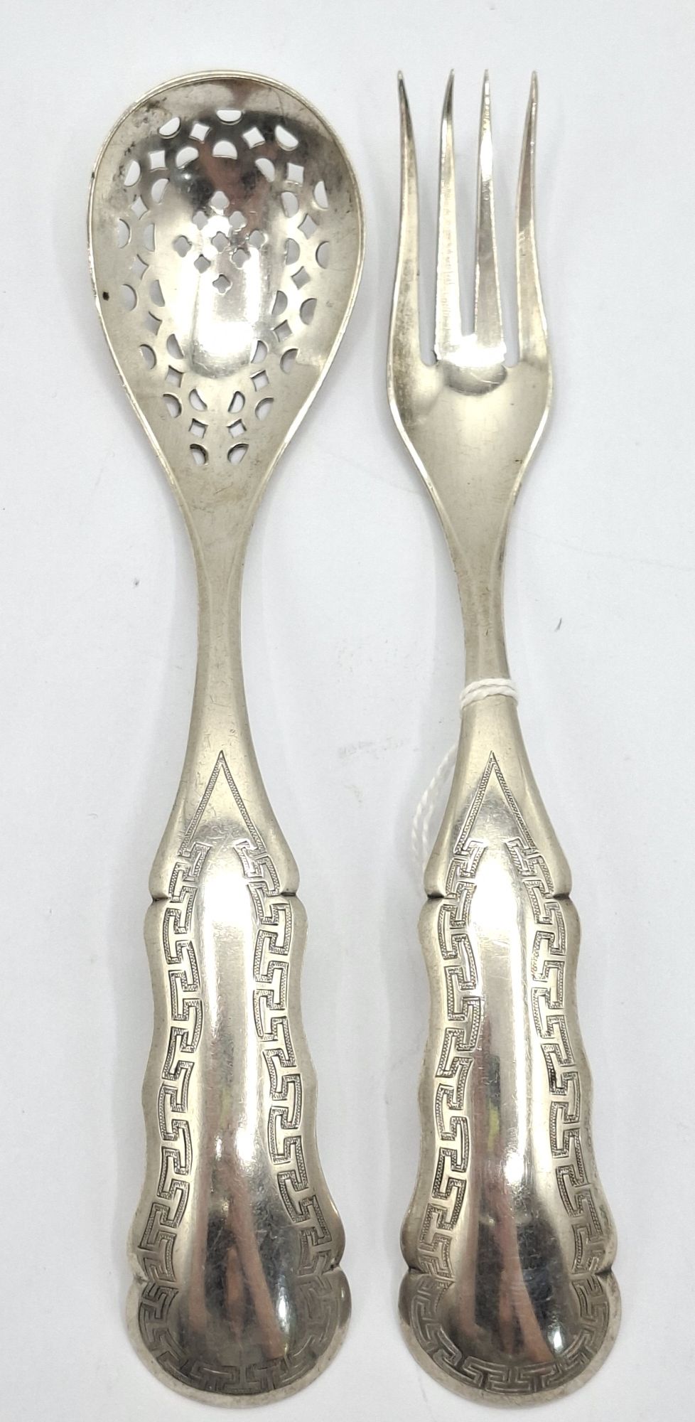 142 · A PAIR OF SILVER SERVERS