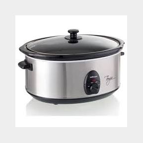 Mellerware - 6.5 Litre Tempo Supreme Slow Cooker - Silver - 6.81 kg 6002674002919 -51728/884 B2 (S4)
