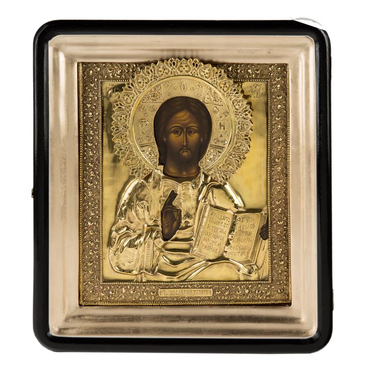 Ikona - Chrystus Pantokrator, pocz. XX w.