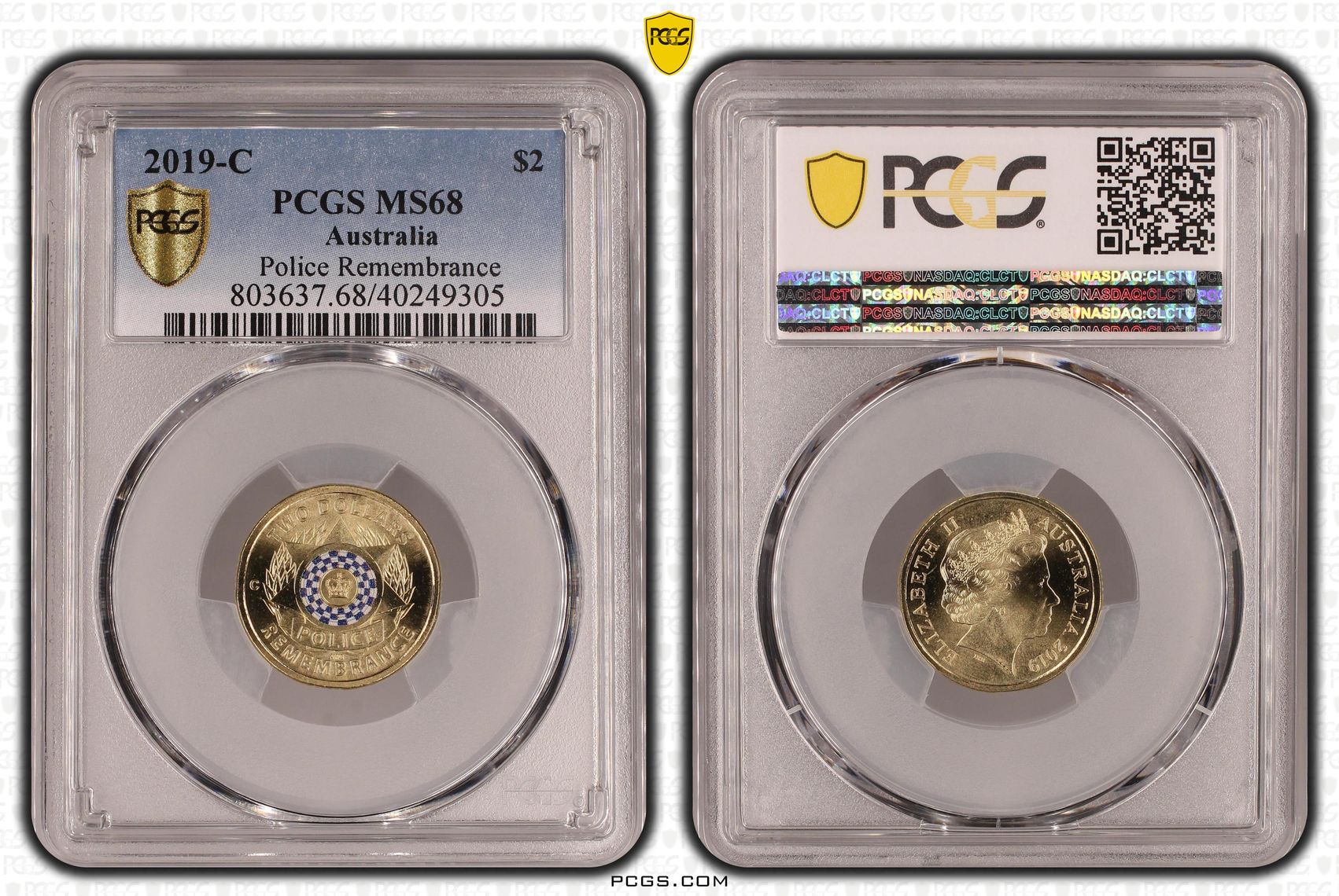Police Remembrance, Two Dollar, 2019-C, PCGS MS68