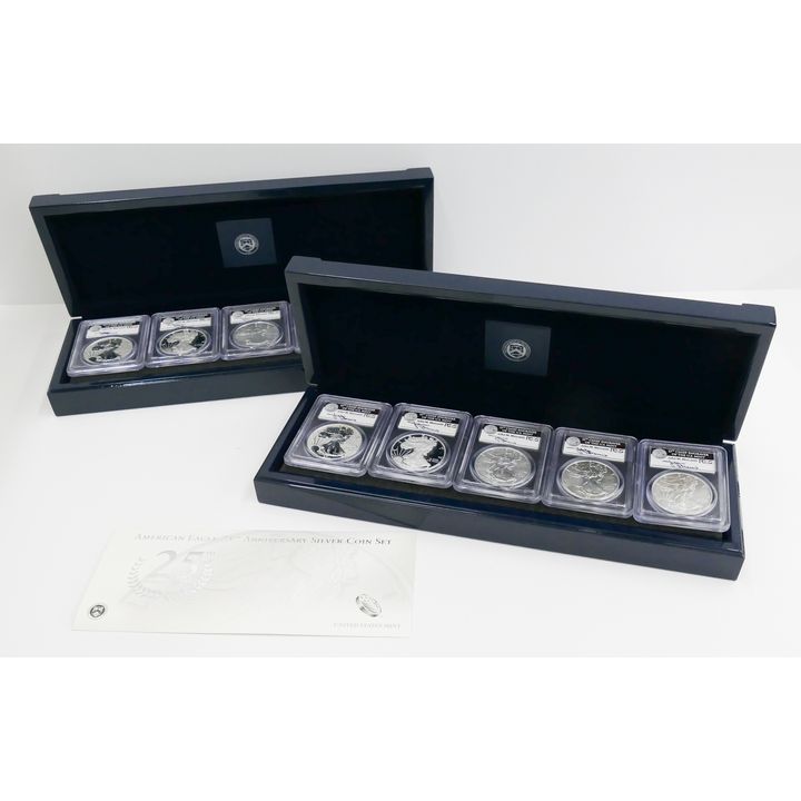 10pc United States 2011 Silver Eagle $1 John M. Mercanti Edition Coins, PCGS MS70
