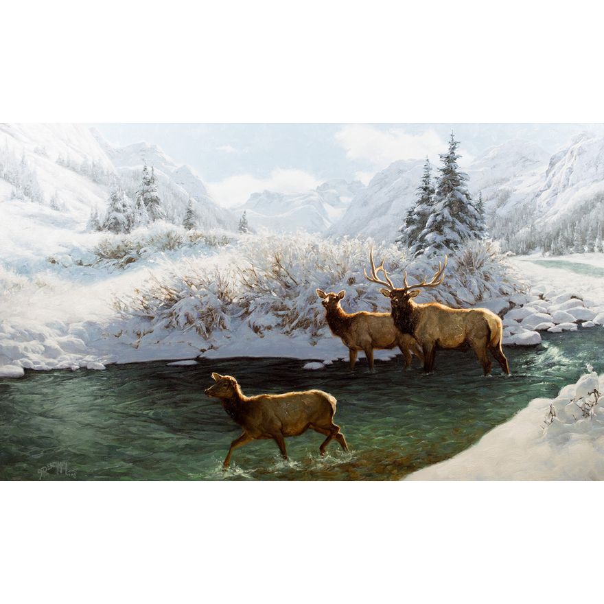 Greg Beecham (1954- ), Early Snow on Gannett
