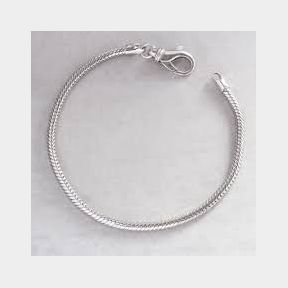 925 Sterling Silver 3 Rows Snake Chain Bracelet For Girls - Silver Bar 9900838440218-51748/4165