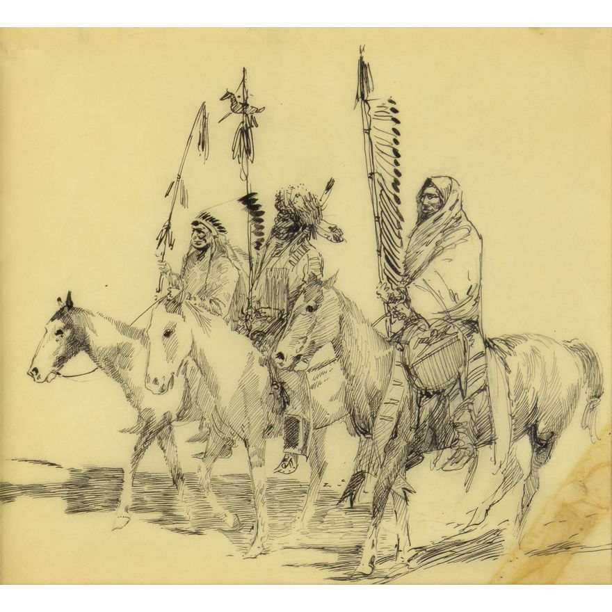 Edward Borein (1872-1945): Plains Warriors on the Move