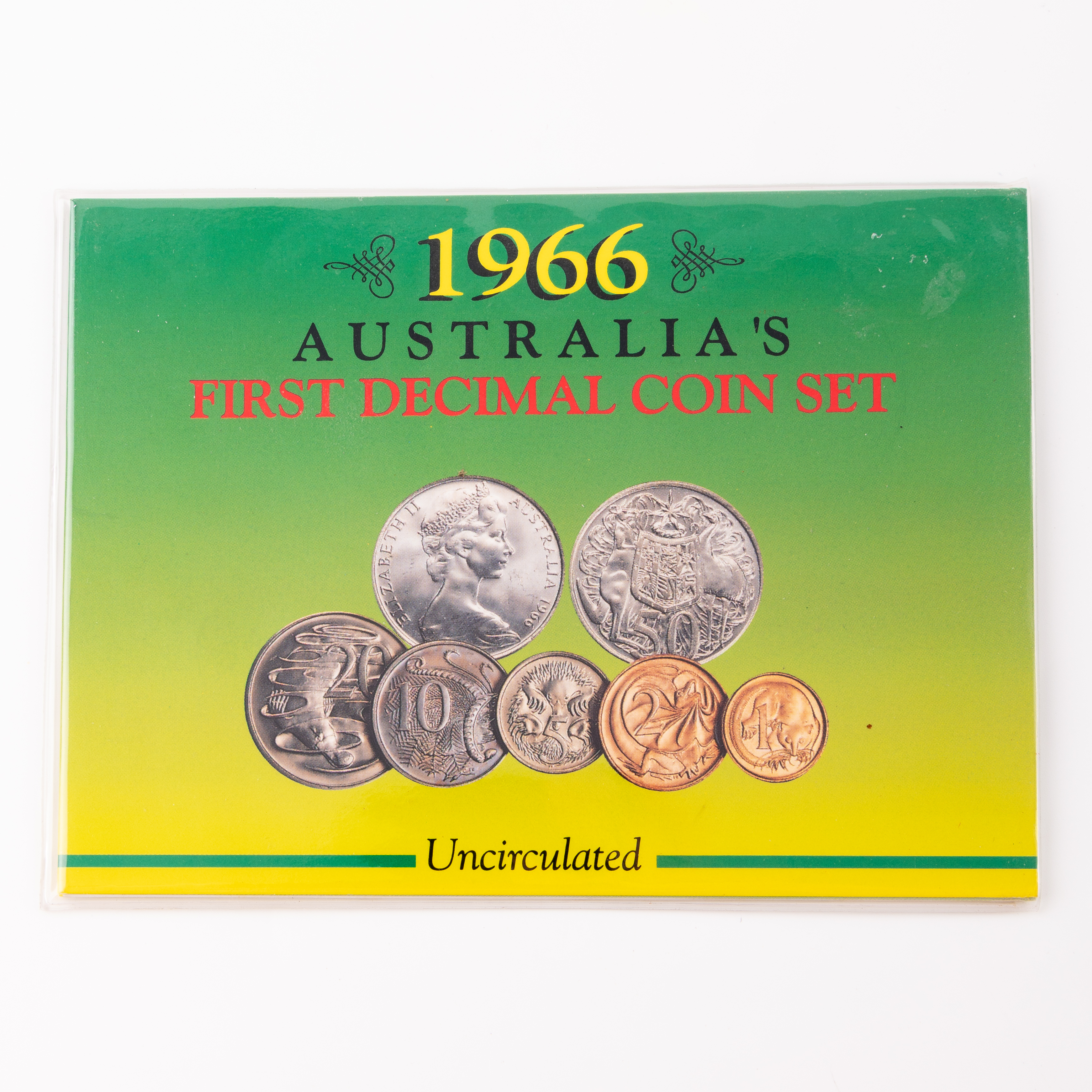 Elizabeth II, Sherwood - Australia's First Decimal Coin Set, One Cent - Fifty Cents, 1966,