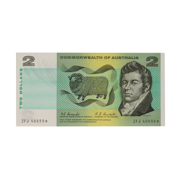 Star Replacement - Coombs/Randall, Two Dollar, 1967 Uncirculated