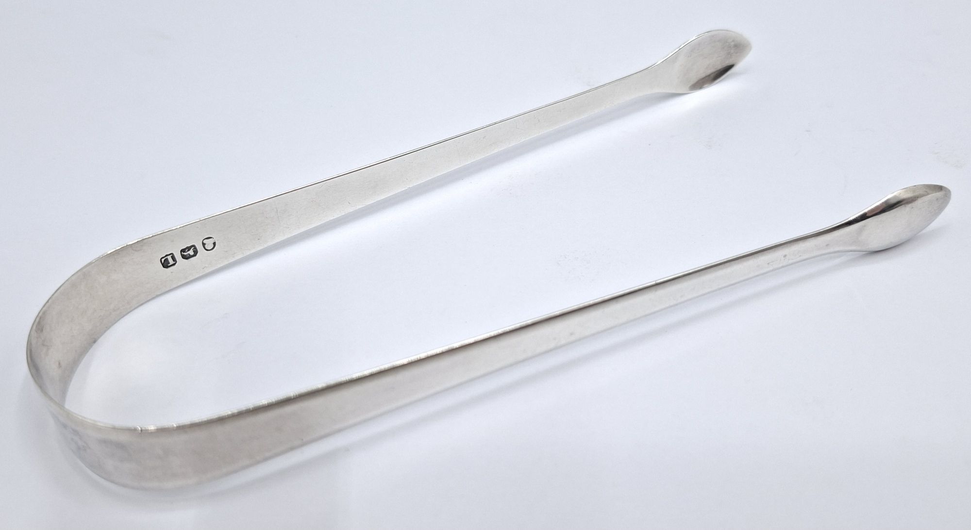 Georgian Sterling Silver Tongs