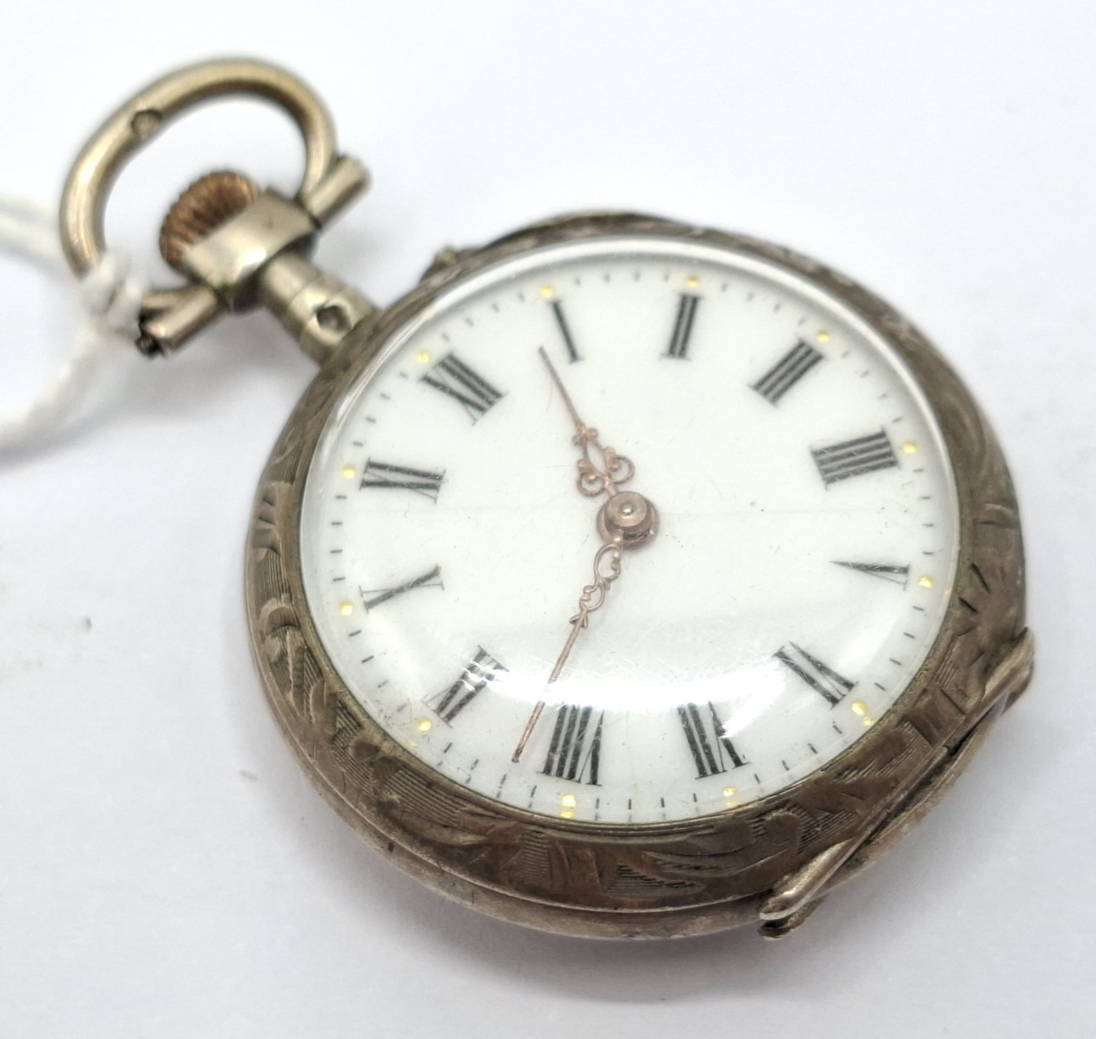 Ladies French Silver Pocket Watch