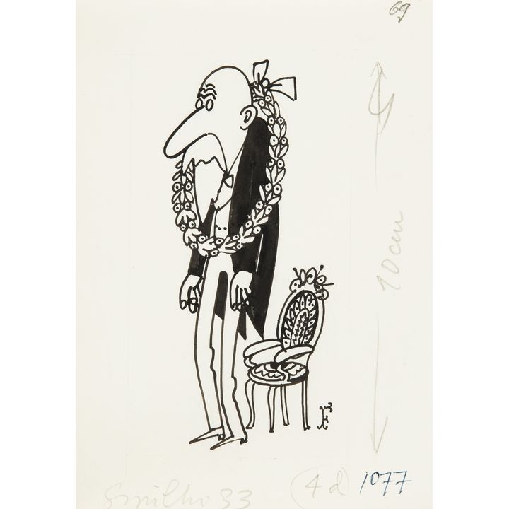 Jerzy Flisak | Wieniec laurowy - ilustracja do Szpilek 33