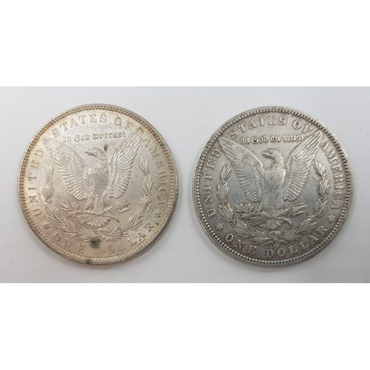 US Silver Morgan Dollars (x2)