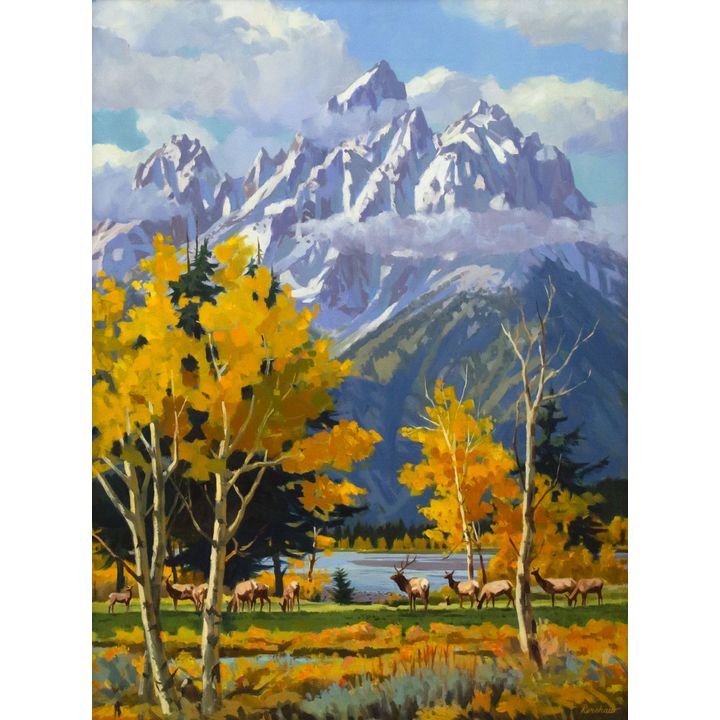 Arthur Renshaw (20th Century) Tetons