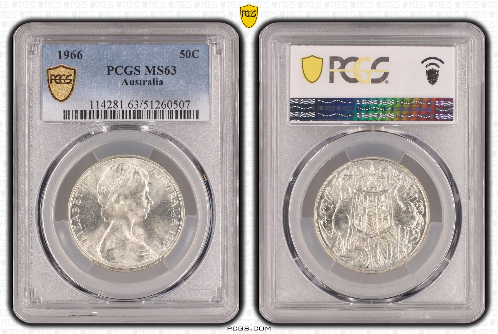 Fifty Cent, 1966, PCGS MS63
