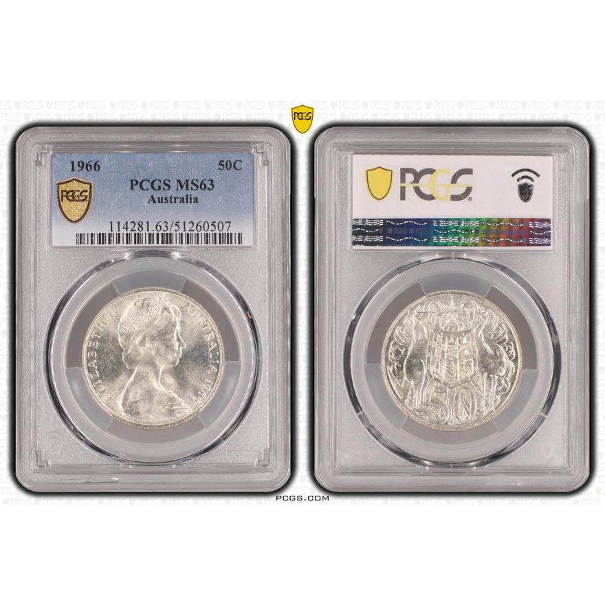 Fifty Cent, 1966, PCGS MS63