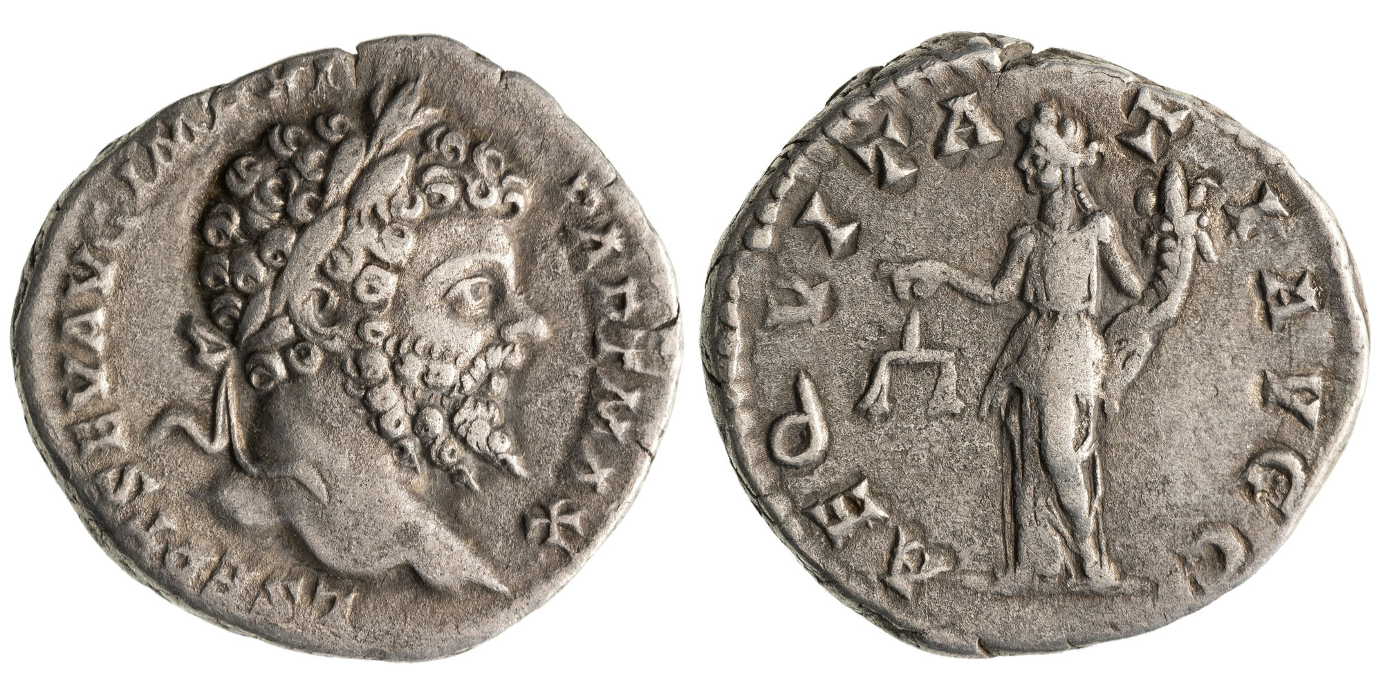 Septimius Severus, Denarius, 199 AD, VF