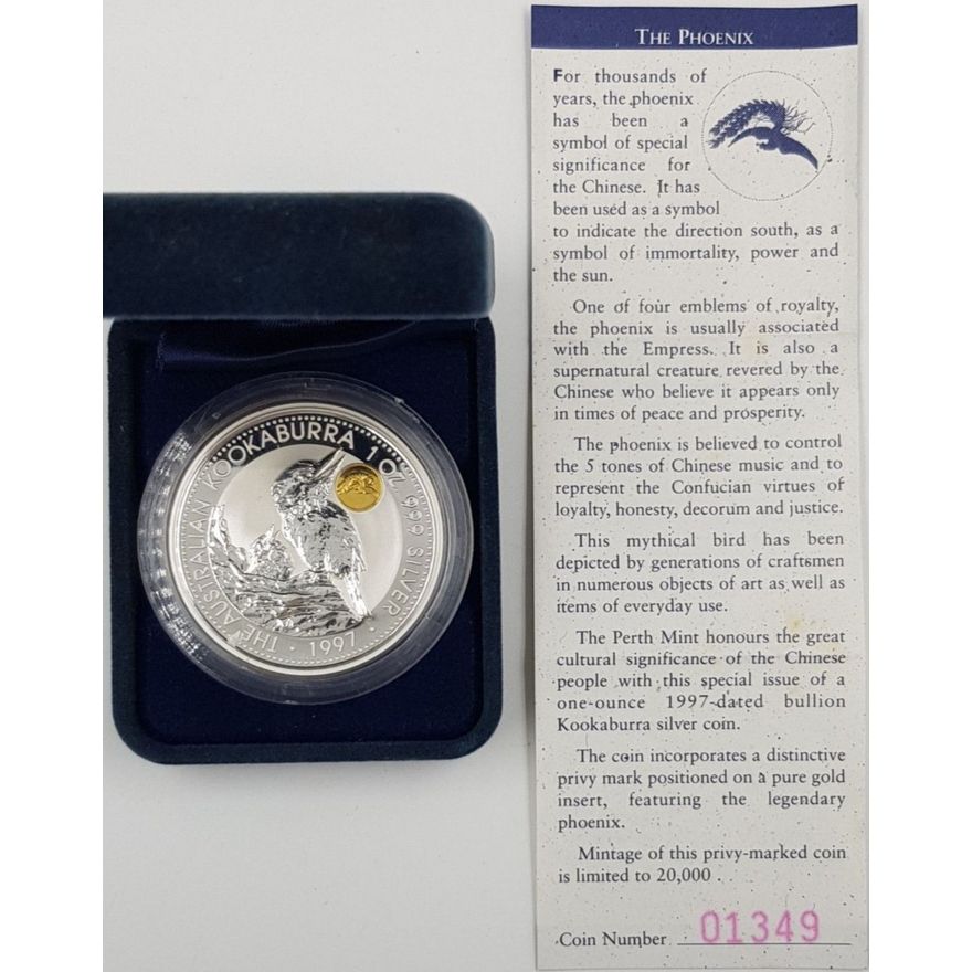 Kookaburra 1oz. Silver Privy Mark Coin