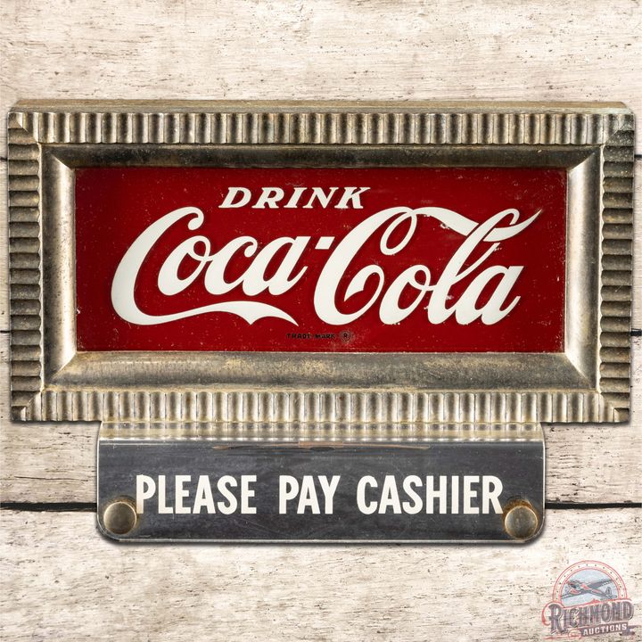 Drink Coca Cola Please Pay Cashier Lighted Sign