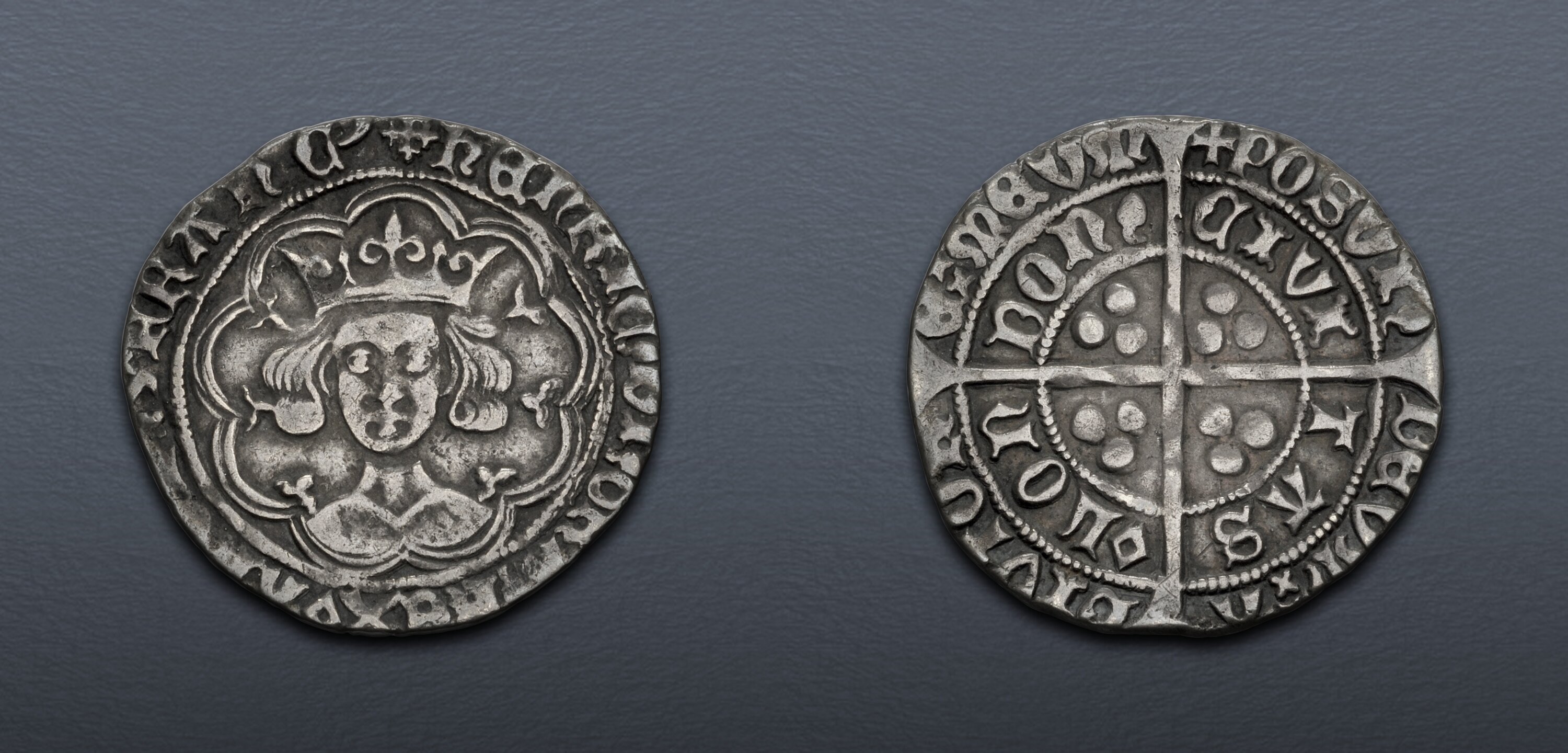 LANCASTER. Henry VI. First reign, 1422-1461. AR Groat (26mm, 3.50 g, 7h ...