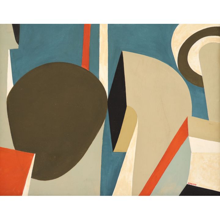 Harry Bonath ''Marine #1'' 1960 Oil