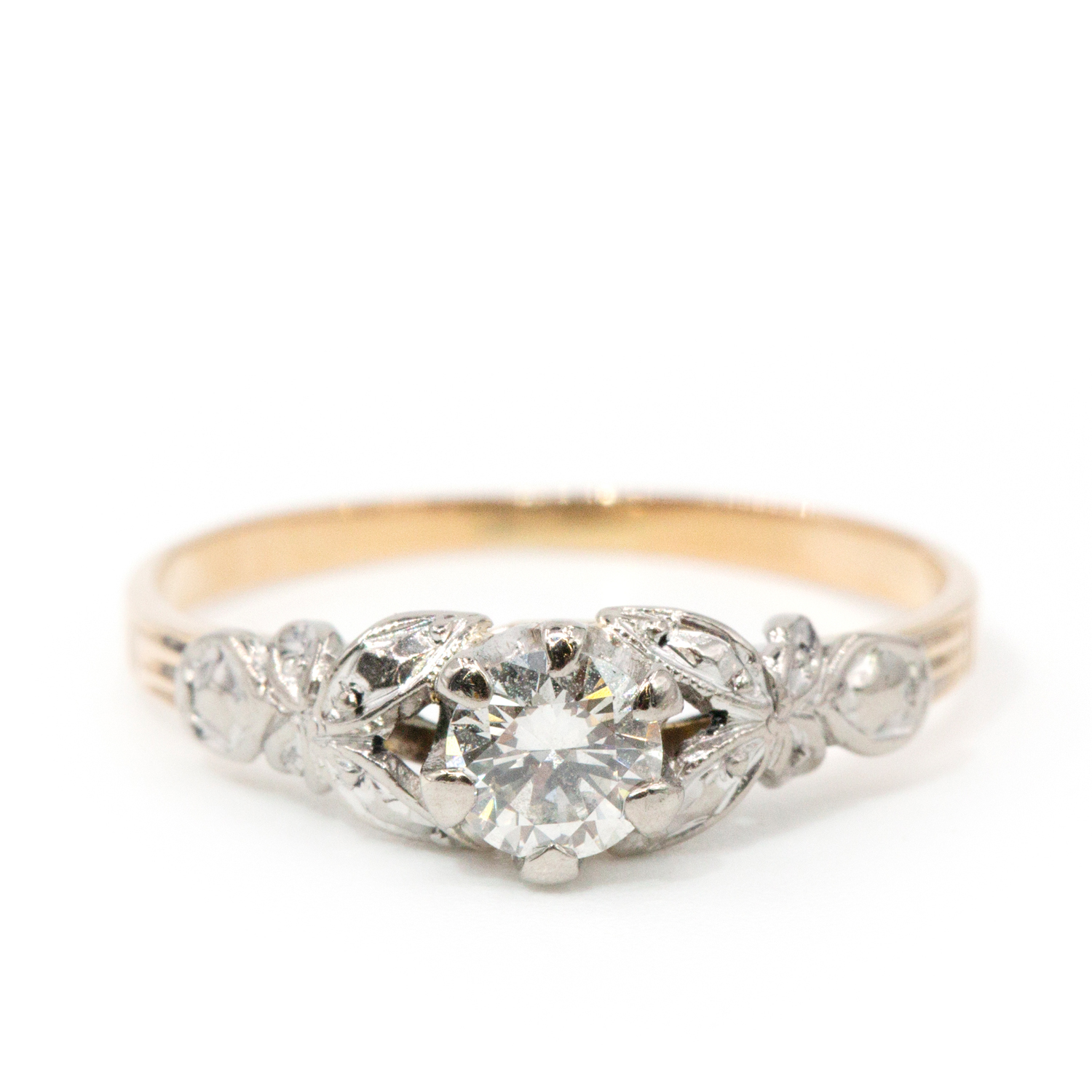 0.30ct Vintage Diamond 18ct Gold Ring