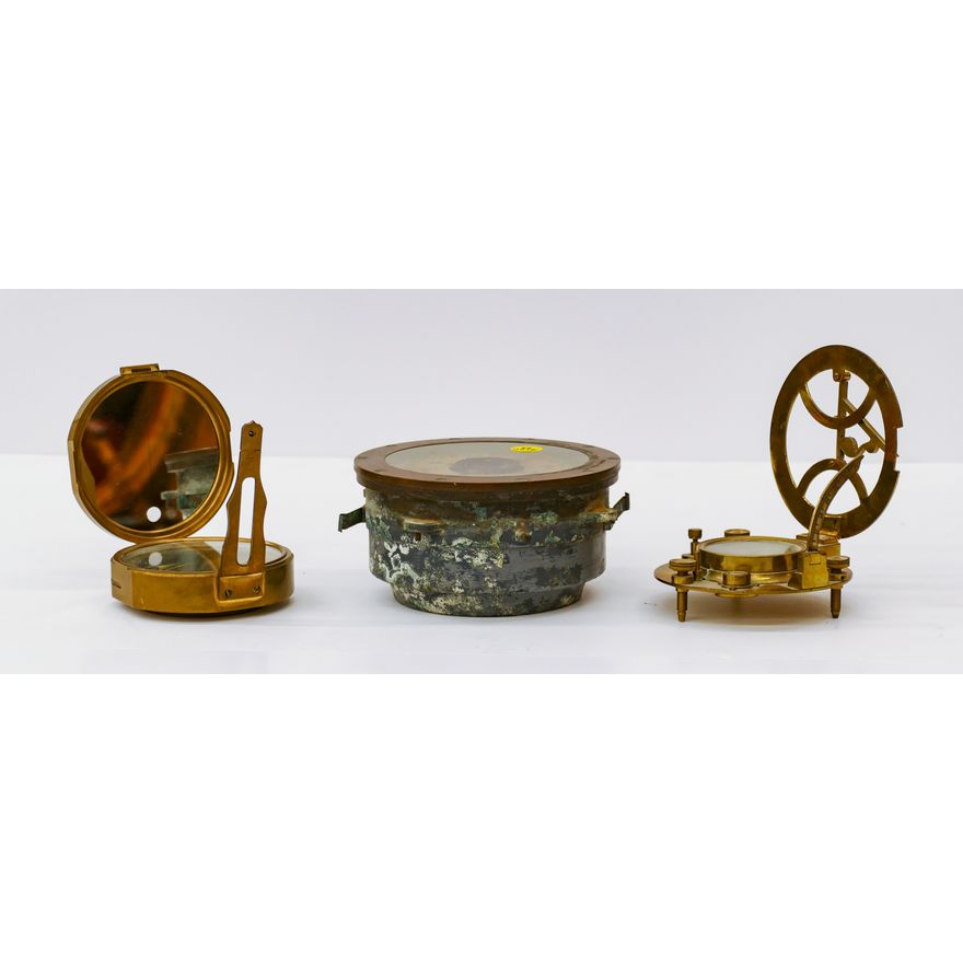 Brass Floating Compass Etc.