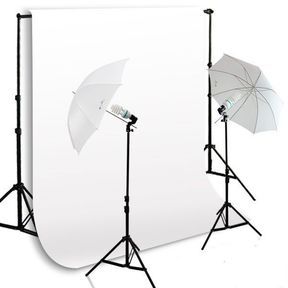 Floxi Enthusiast Backdrop and Umbrella Light Kit Bundle (incomplete)