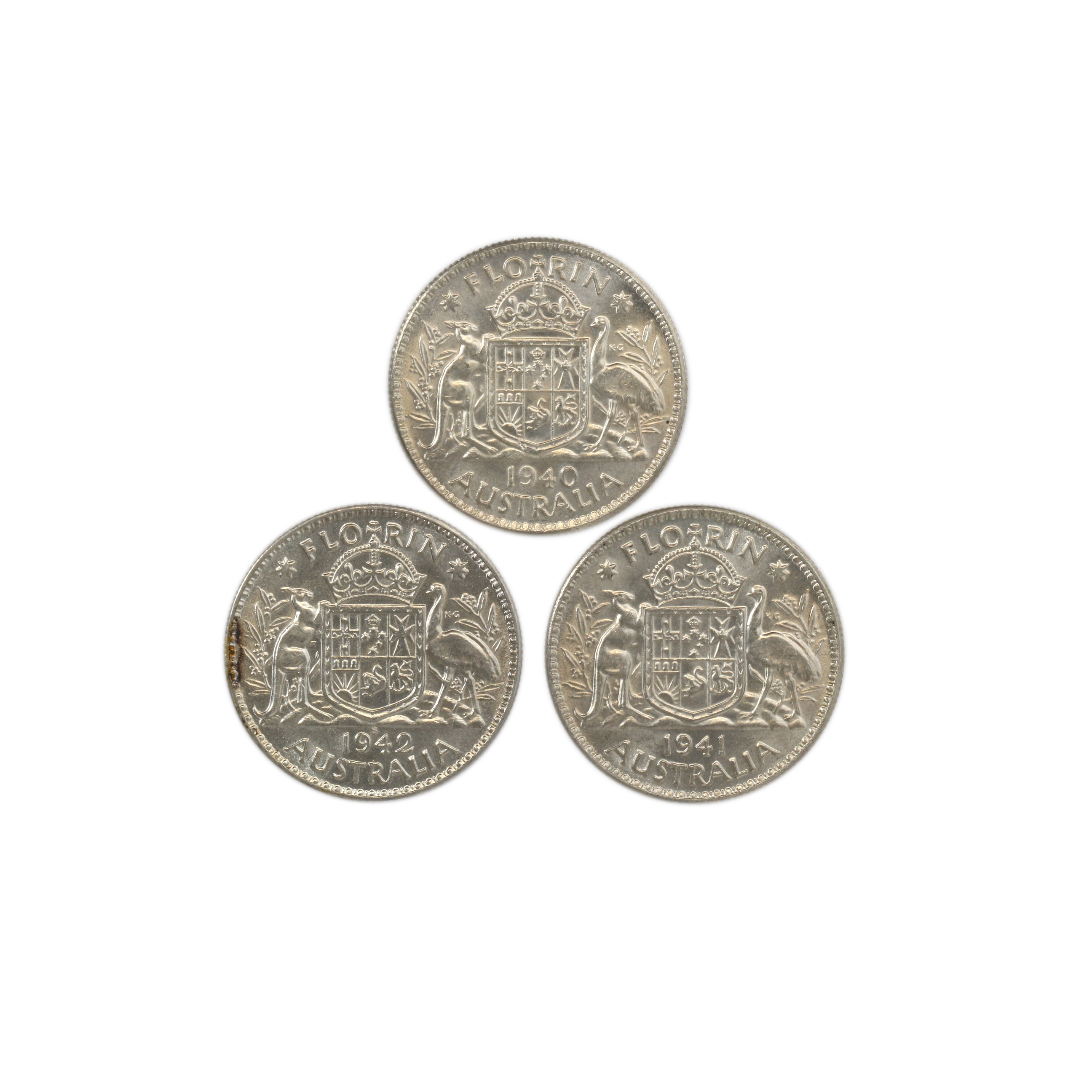 1092. · Group, George VI, Florin, aUNC