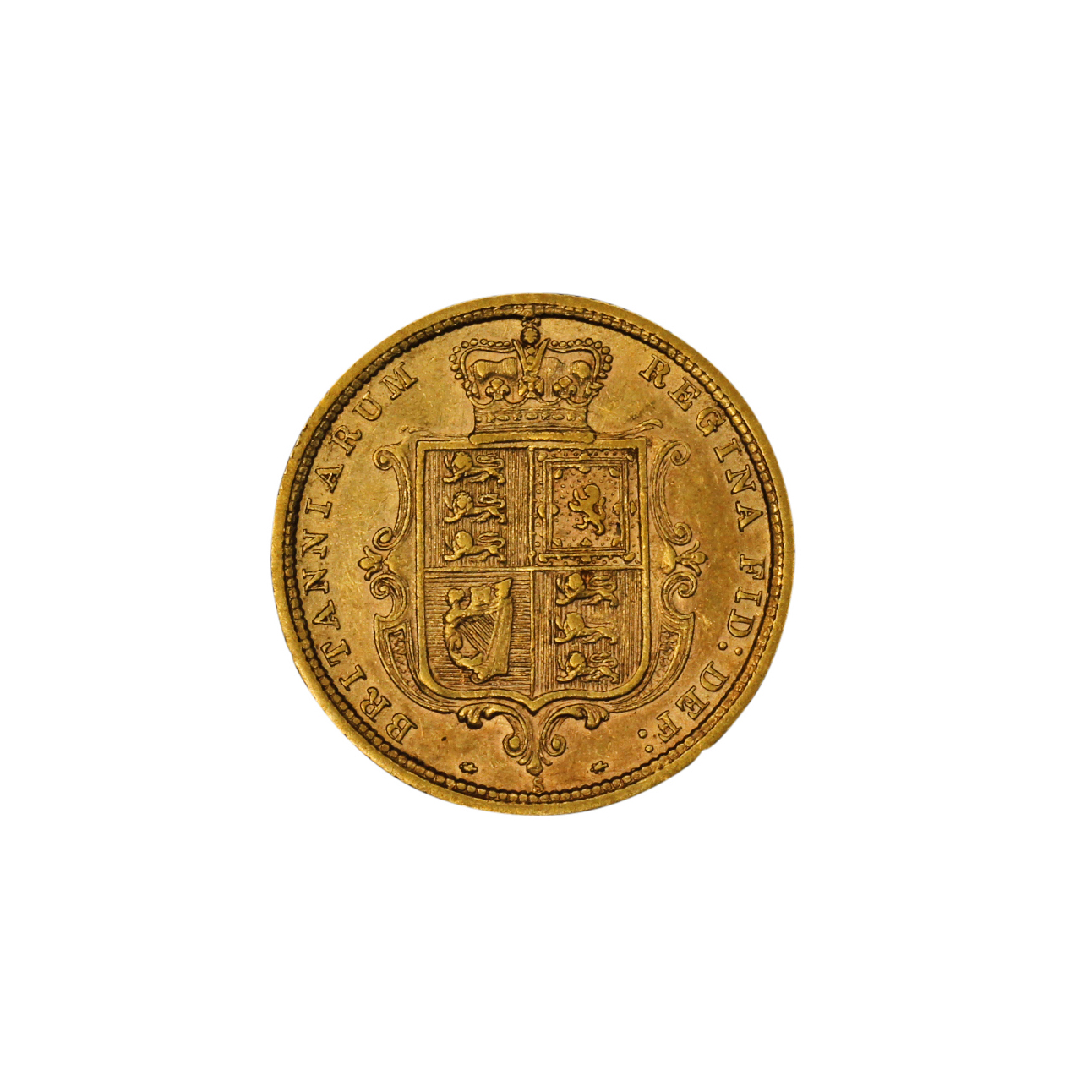 1195. · Victoria, Half Sovereign, 1886-S, VF