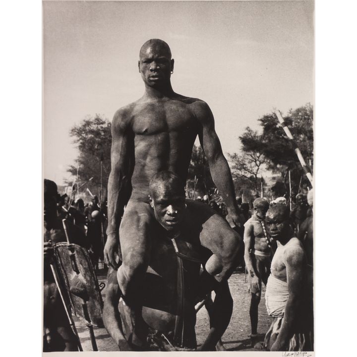 George Rodger ''Korongo Nuba Wrestler'' 1949 Silver Print