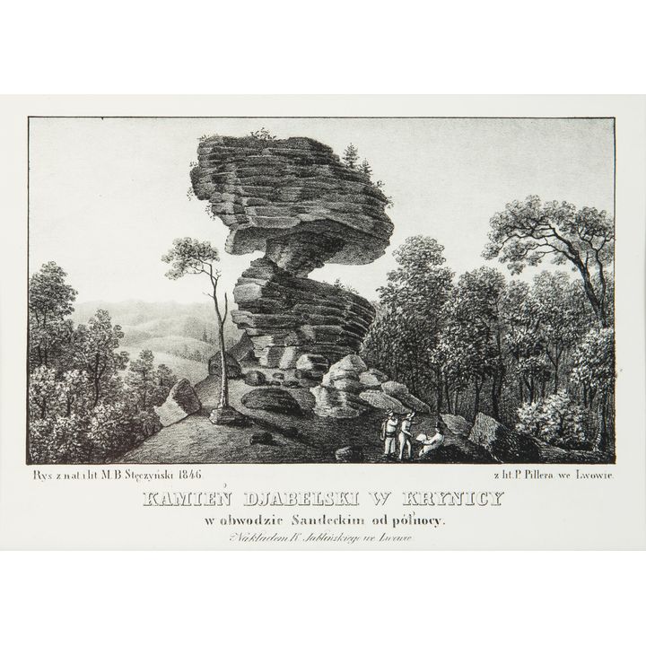 Maciej Bogusz Stęczyński | Kamień djabelski w Krynicy, 1848 r.