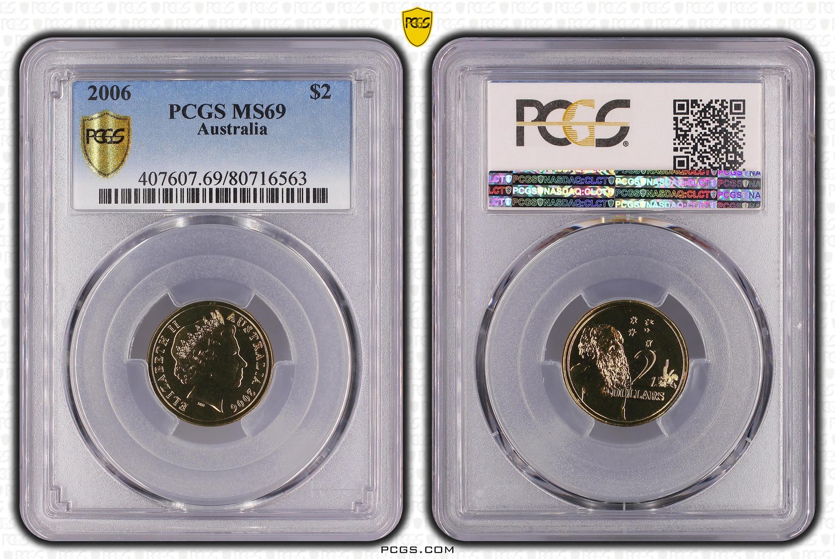 Elizabeth II, Two Dollar, 2006, PCGS MS 69